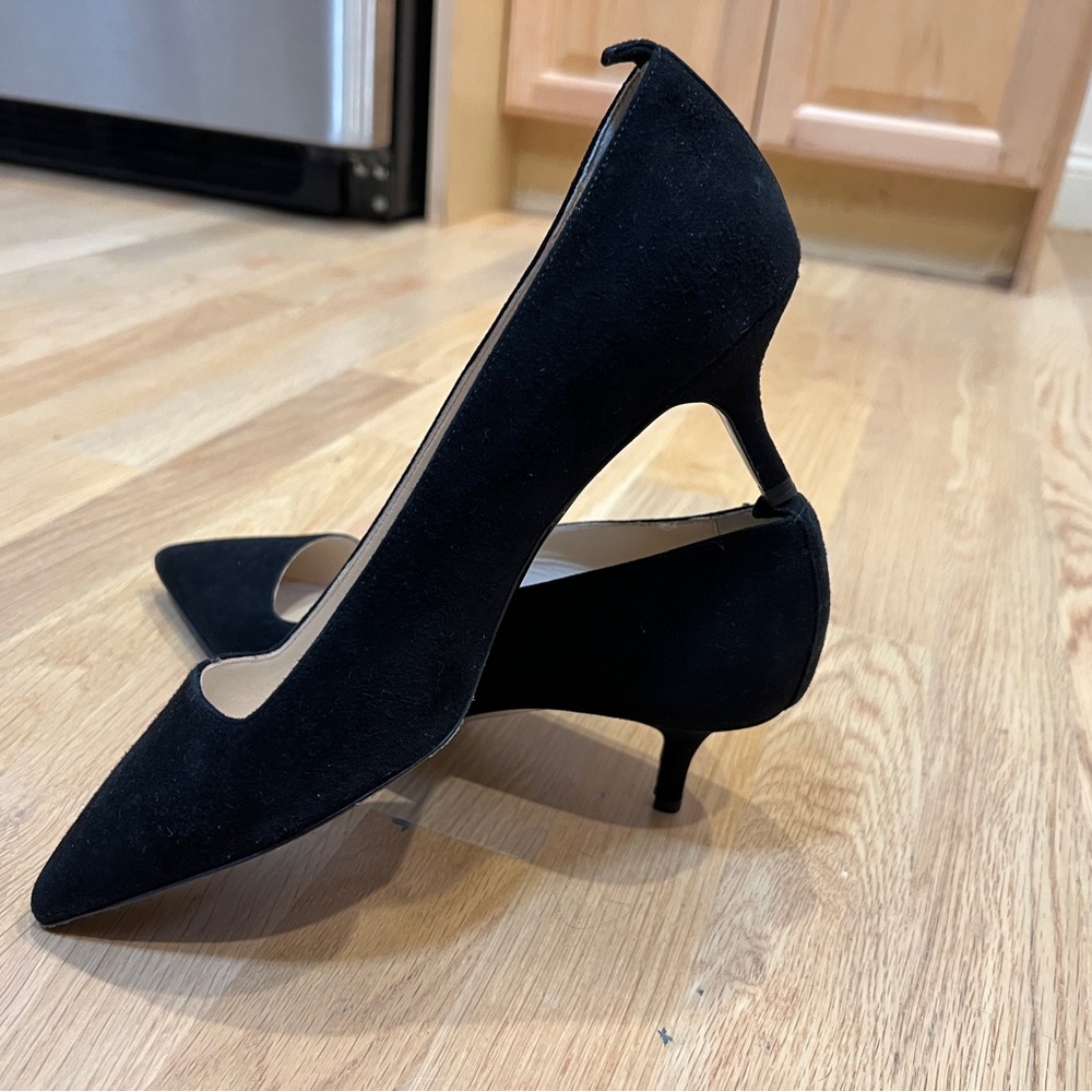 Everlane Black Heels Sleek Pointed Toe